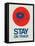 Stay on Track Record Player 1-NaxArt-Framed Stretched Canvas