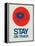 Stay on Track Record Player 1-NaxArt-Framed Stretched Canvas