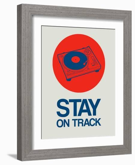 Stay on Track Record Player 1-NaxArt-Framed Art Print