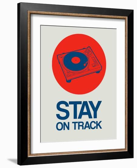 Stay on Track Record Player 1-NaxArt-Framed Art Print