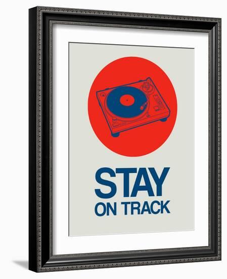 Stay on Track Record Player 1-NaxArt-Framed Art Print