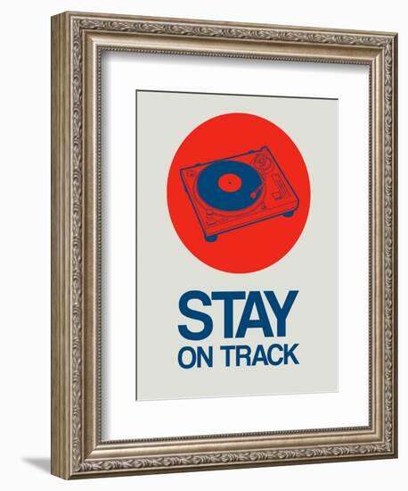 Stay on Track Record Player 1-NaxArt-Framed Premium Giclee Print