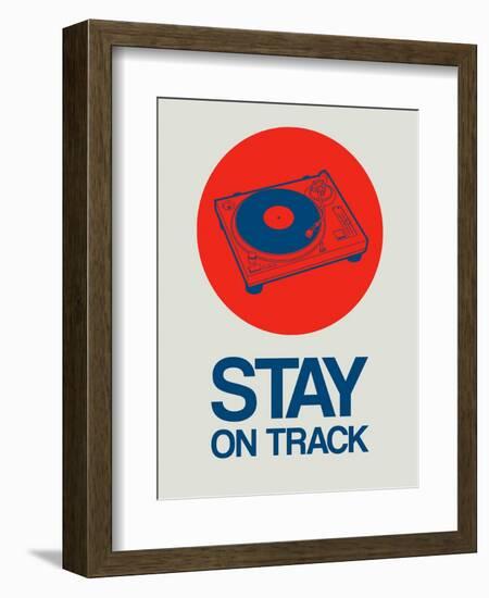 Stay on Track Record Player 1-NaxArt-Framed Premium Giclee Print