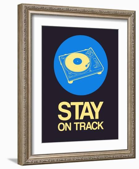 Stay on Track Record Player 2-NaxArt-Framed Art Print