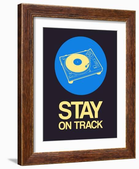 Stay on Track Record Player 2-NaxArt-Framed Art Print