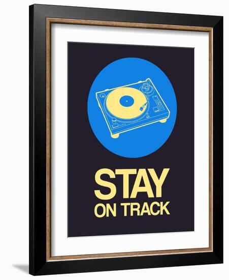 Stay on Track Record Player 2-NaxArt-Framed Art Print