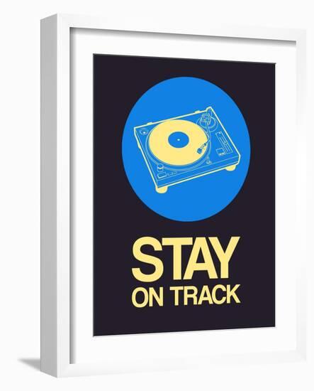 Stay on Track Record Player 2-NaxArt-Framed Art Print