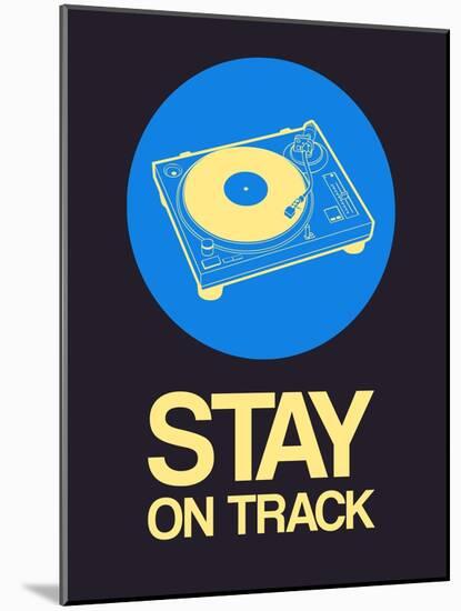 Stay on Track Record Player 2-NaxArt-Mounted Art Print