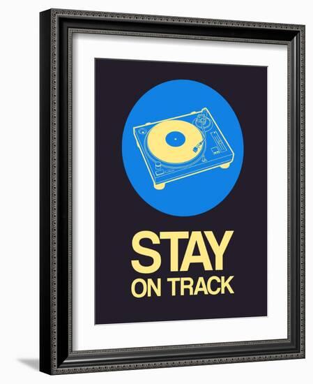 Stay on Track Record Player 2-NaxArt-Framed Art Print