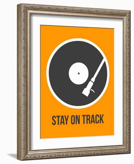 Stay on Track Vinyl 1-NaxArt-Framed Art Print