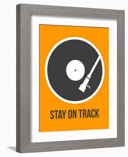 Stay on Track Vinyl 1-NaxArt-Framed Art Print