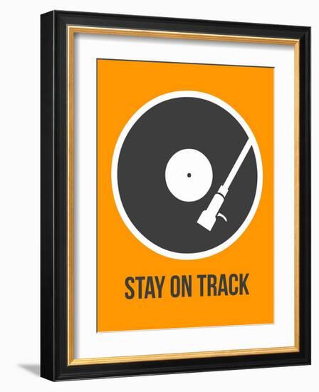 Stay on Track Vinyl 1-NaxArt-Framed Art Print