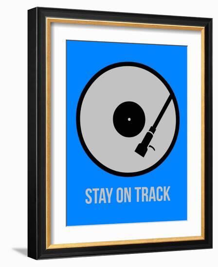 Stay on Track Vinyl 2-NaxArt-Framed Art Print