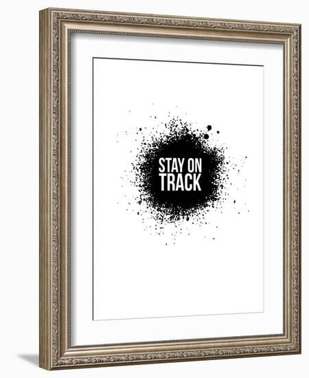 Stay on Track White-NaxArt-Framed Art Print