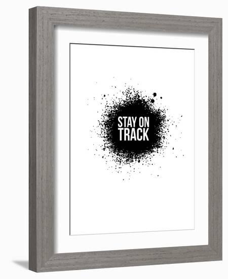 Stay on Track White-NaxArt-Framed Art Print