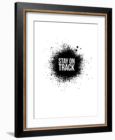 Stay on Track White-NaxArt-Framed Art Print