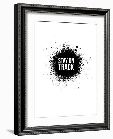 Stay on Track White-NaxArt-Framed Art Print