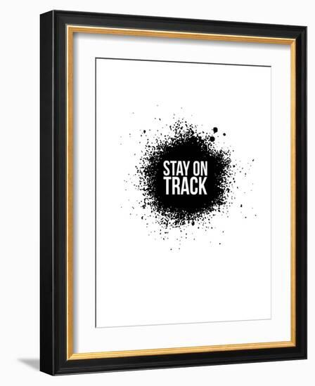 Stay on Track White-NaxArt-Framed Art Print