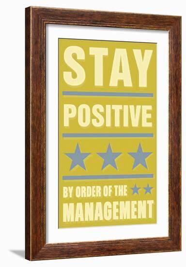 Stay Positive-John Golden-Framed Art Print