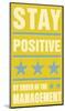 Stay Positive-John Golden-Mounted Art Print