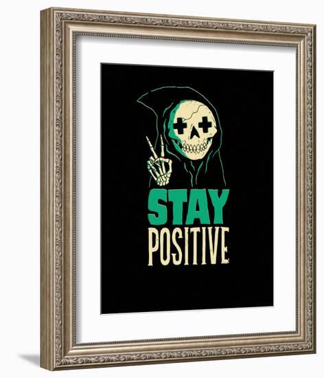 Stay Positive-Michael Buxton-Framed Art Print