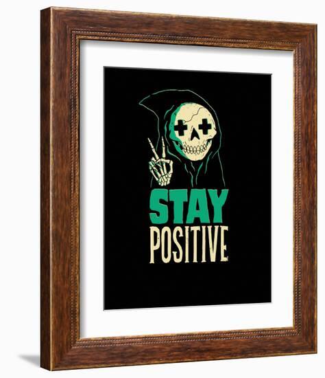 Stay Positive-Michael Buxton-Framed Art Print