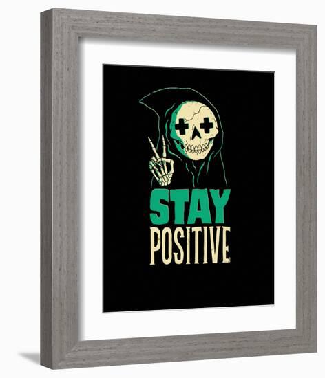 Stay Positive-Michael Buxton-Framed Art Print