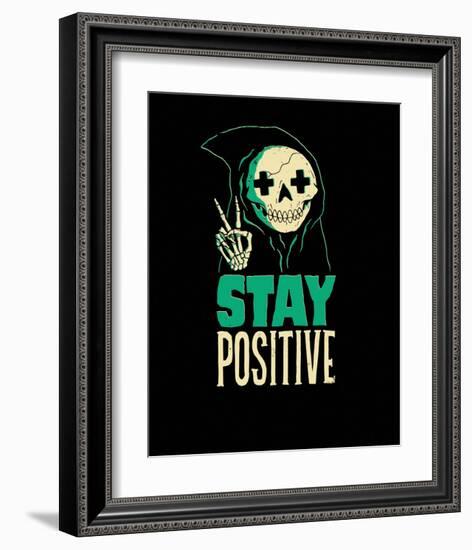 Stay Positive-Michael Buxton-Framed Art Print