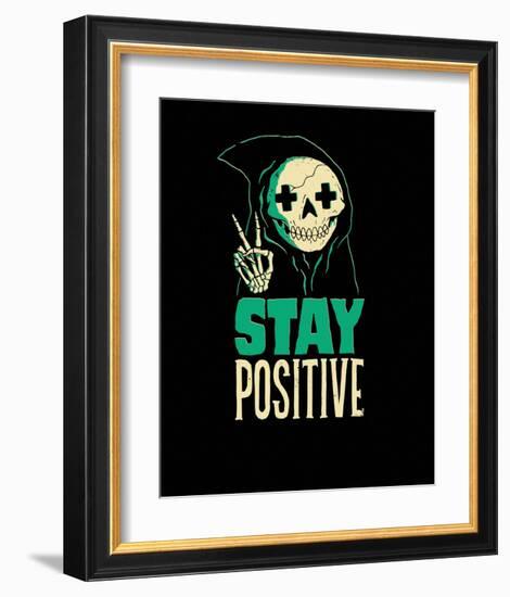 Stay Positive-Michael Buxton-Framed Art Print