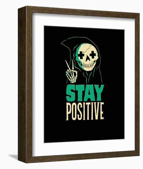 Stay Positive-Michael Buxton-Framed Art Print