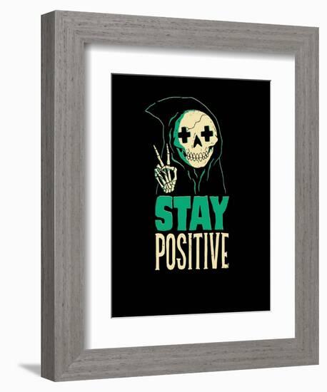 Stay Positive-Michael Buxton-Framed Art Print