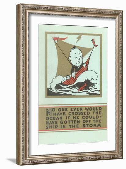 Stay the Course-null-Framed Art Print