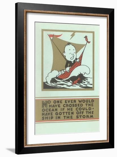 Stay the Course-null-Framed Art Print