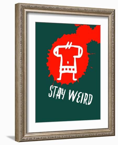 Stay Weird 2-Lina Lu-Framed Art Print