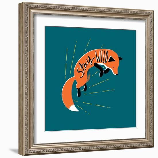 Stay Wild-Michael Buxton-Framed Art Print