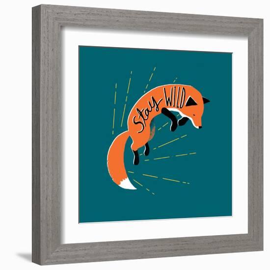 Stay Wild-Michael Buxton-Framed Art Print