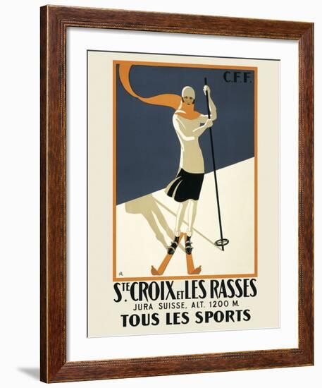Ste. Croix-Vintage Posters-Framed Art Print