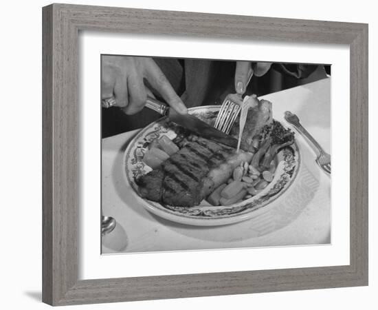 Steak-Bernard Hoffman-Framed Photographic Print