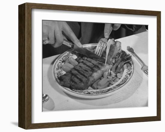 Steak-Bernard Hoffman-Framed Photographic Print