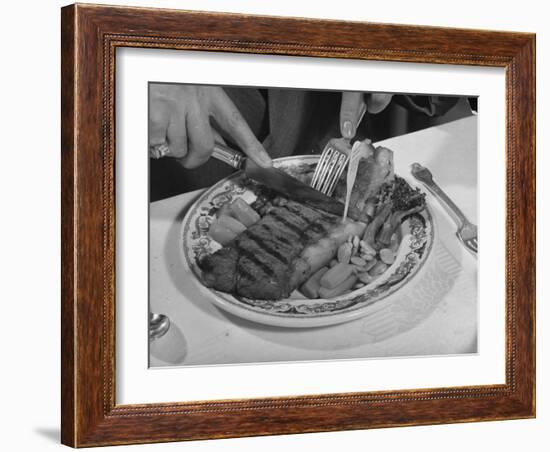 Steak-Bernard Hoffman-Framed Photographic Print