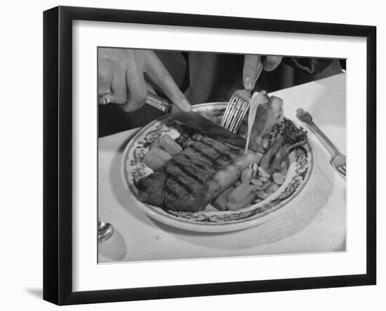 Steak-Bernard Hoffman-Framed Photographic Print