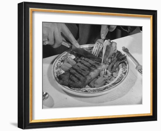 Steak-Bernard Hoffman-Framed Photographic Print