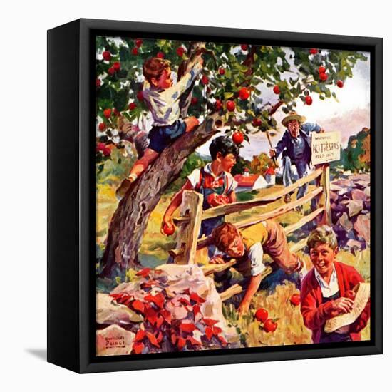 "Stealing Apples,"October 1, 1937-William Meade Prince-Framed Premier Image Canvas