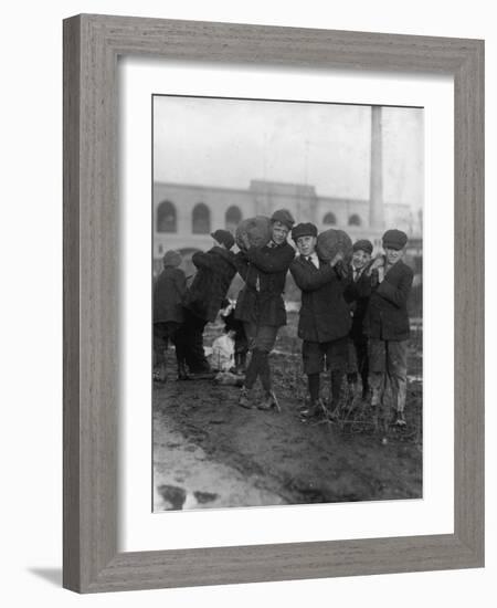 Stealing Coal-Lewis Wickes Hine-Framed Photo