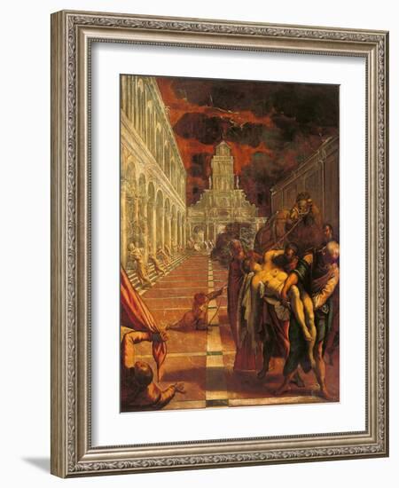 Stealing of the Dead Body of St. Mark-Tintoretto-Framed Art Print