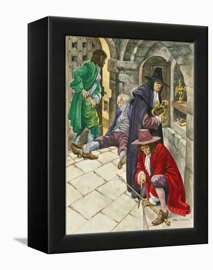 Stealing the Crown Jewels-Peter Jackson-Framed Premier Image Canvas