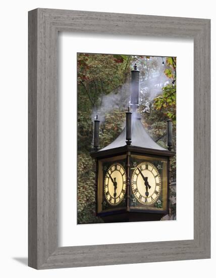 Steam clock, Gastown, Vancouver, British Columbia, Canada, North America-Richard Cummins-Framed Photographic Print