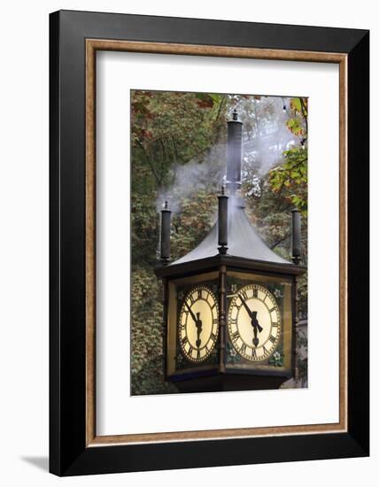 Steam clock, Gastown, Vancouver, British Columbia, Canada, North America-Richard Cummins-Framed Photographic Print