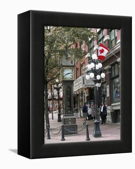 Steam Clock in Gastown, Vancouver, British Columbia, Canada-Alison Wright-Framed Premier Image Canvas