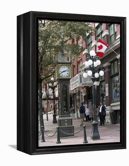 Steam Clock in Gastown, Vancouver, British Columbia, Canada-Alison Wright-Framed Premier Image Canvas